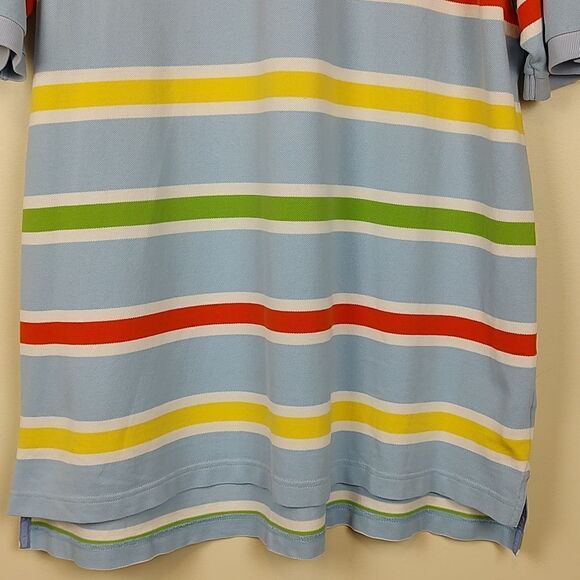 Brooks Brothers Striped Original Fit Preppy Performance Polo Shirt Size XL - Picture 6 of 12